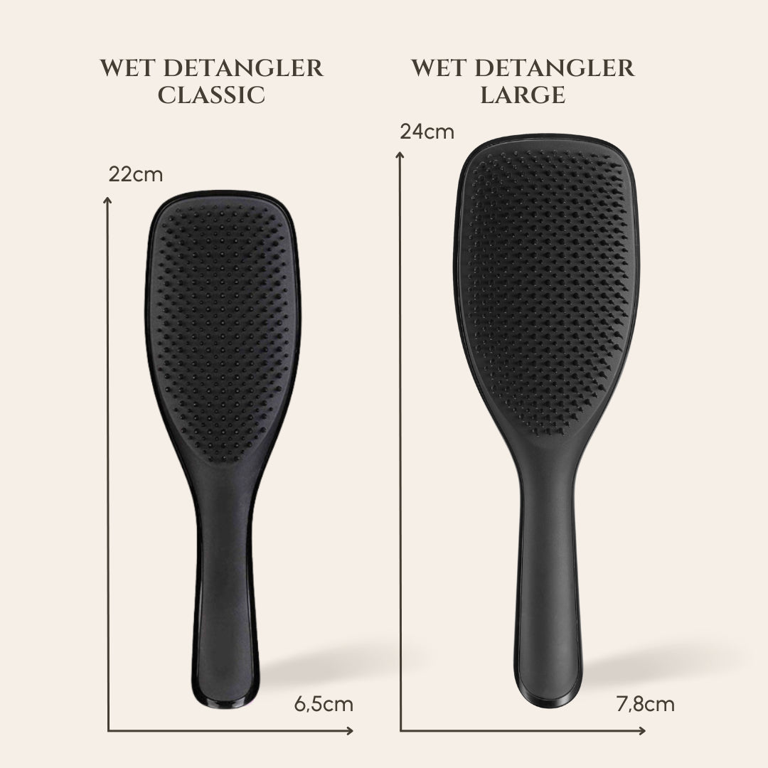 Comparatif tailles Wet Detangler Tangle Teezer