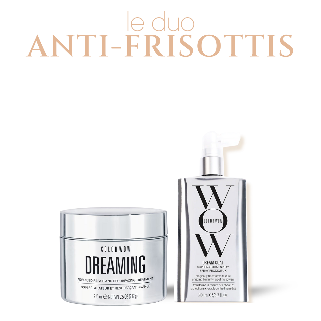 Duo anti-frisottis anti-humidité Color Wow - Masque Dreaming & Dream Coat