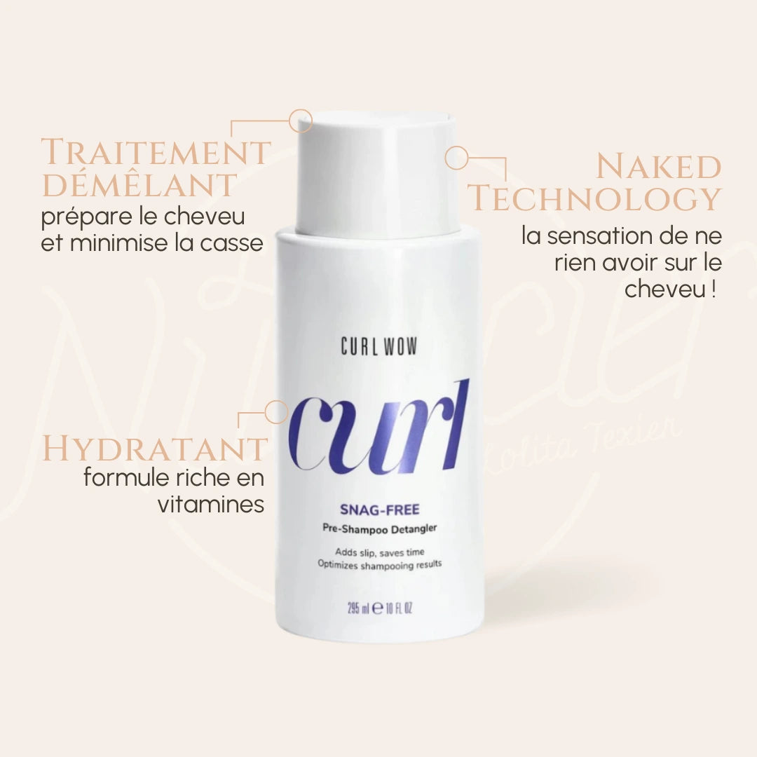 Pré-shampooing cheveux bouclés curl wow