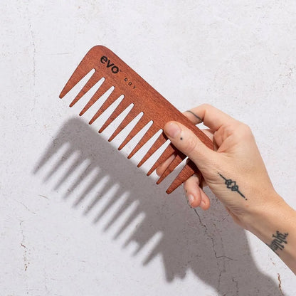 Peigne à dents larges en bois Roy Evo