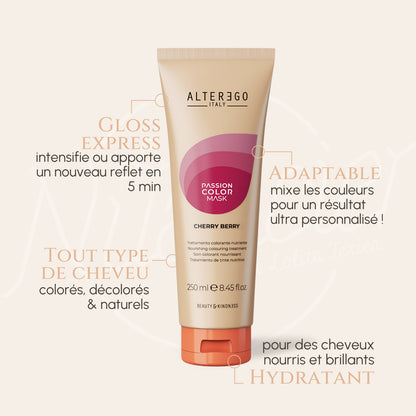 AlterEgo Passion Color Mask soin colorant  Cherry Berry