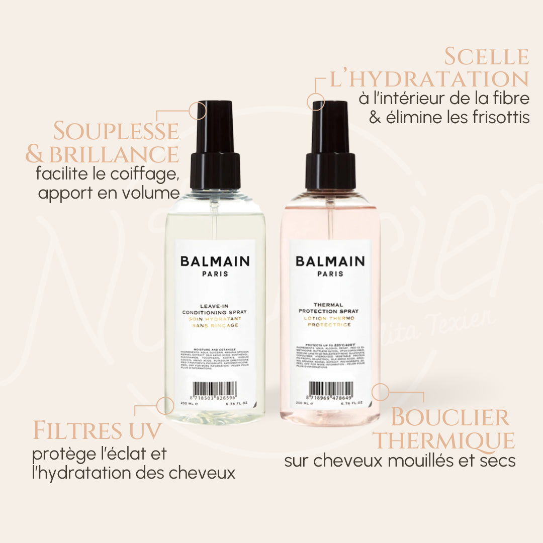 Duo de coiffage Balmain - Leave-in + Thermo-protecteur