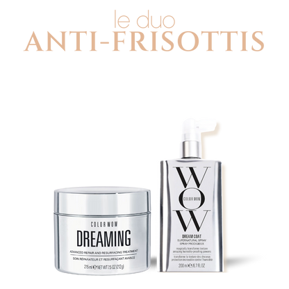 Duo anti-frisottis anti-humidité Color Wow - Masque Dreaming &amp; Dream Coat