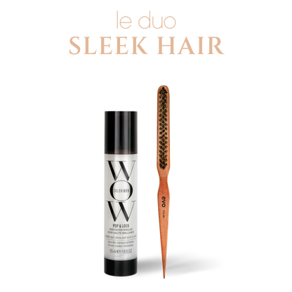 Duo sleek hair Pop &amp; Lock Color Wow Tyler Brush Evo