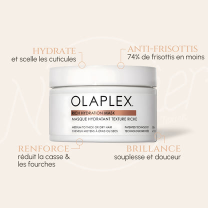 Rich Hydration Mask - Masque hydratant riche pour cheveux épais Olaplex