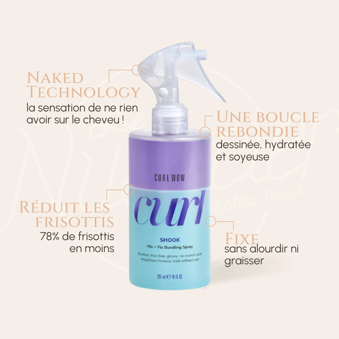 Spray shook curl wow