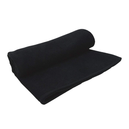 Serviette microfibre cheveux noire 