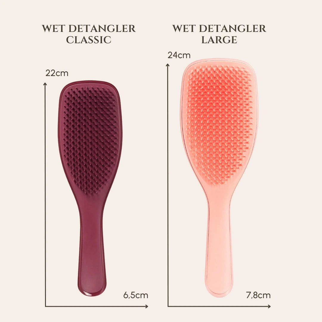 Comparatif tailles brosse Tangle Teezer